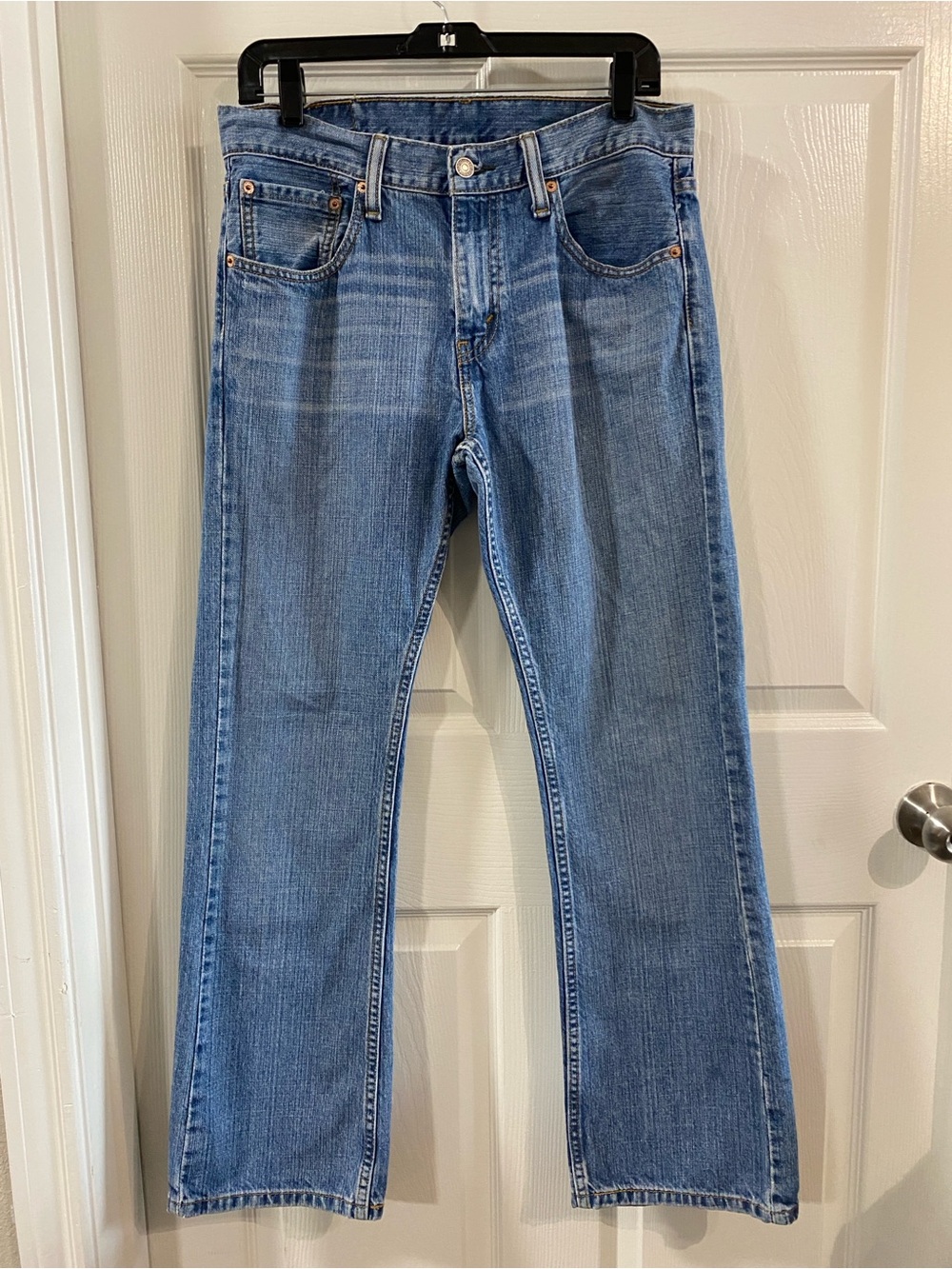 Levi's 527 Bootcut Denim Jeans Medium Blue Wash 31x30 Americana Cowboy Western